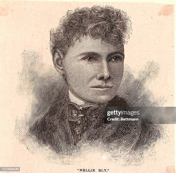 Real name was Elizabeth Cochrane. She was a U.S. Journalist whose around-the-world race against a theoretical record brought her fame .