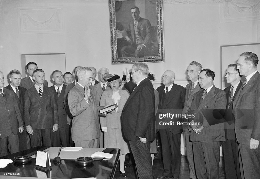 Harry S. Truman Taking Oath