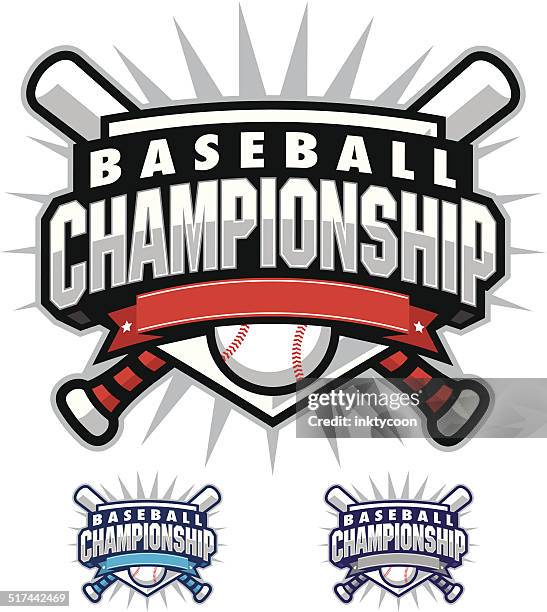 illustrazioni stock, clip art, cartoni animati e icone di tendenza di campionato di baseball - sports championship