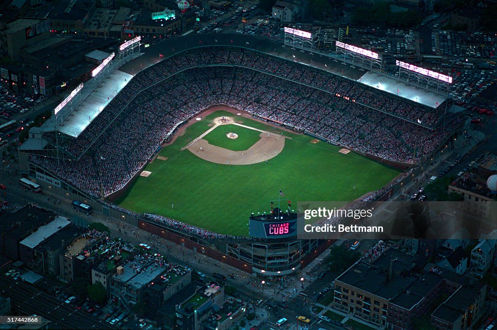 Wrigley Field from Overhead