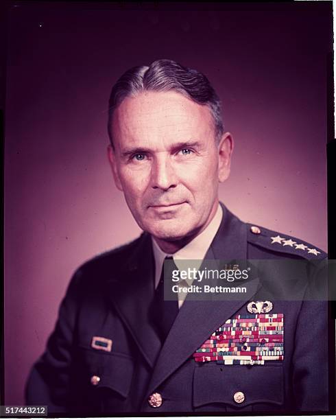 General Maxwell D. Taylor. UPI color slide.