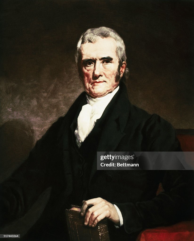 Portrait of John Marshall by T. Hamilton Crawford