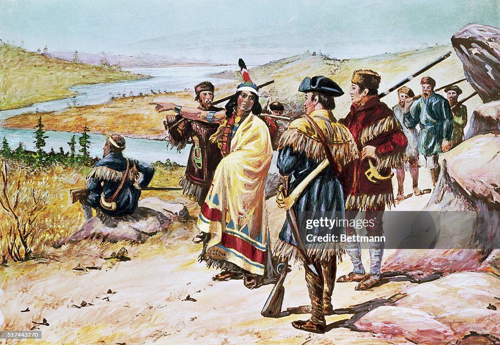 Sacajawea Guiding the Lewis And Clark Expedition by Alfred Russell