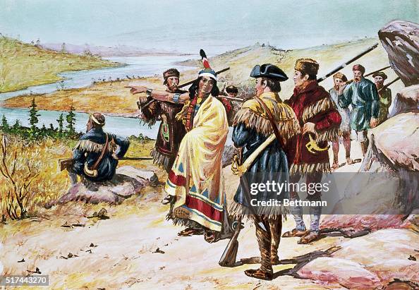Sacajawea Guiding the Lewis And Clark Expedition by Alfred Russell Sacajawea Guiding the Lewis And Clark Expedition by Alfred Russell