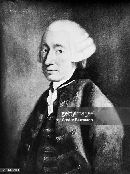 London, England: National Portrait Gallery. Portrait of Tobias George Smollett , British novelist. Italian painting, 2nd half of the 18th century.