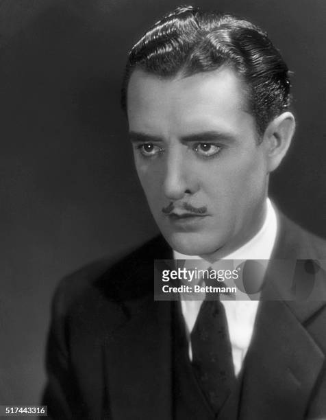 Portrait of actor John Gilbert , born John Cecil Pringle. He was a popular leading man whose main competition came from Rudolph Valentino, and after...