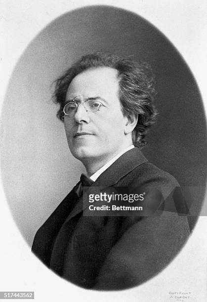 Portrait of composer Gustav Mahler, taken in America.