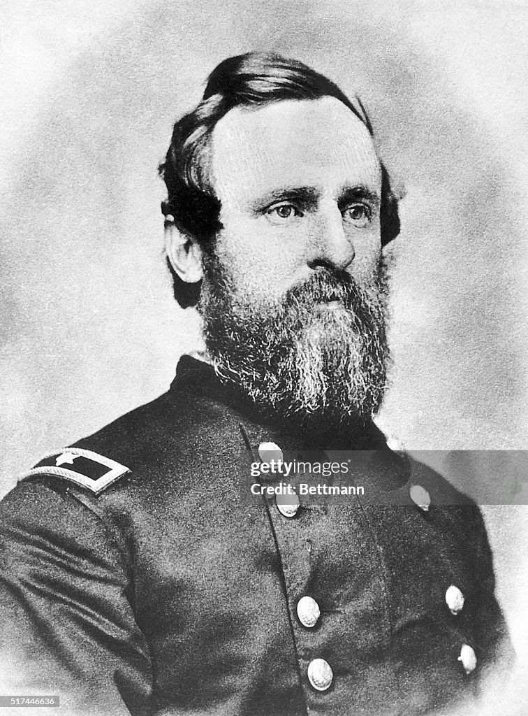 A bust portrait of Rutherford Birchard Hayes , the 19th President of ...