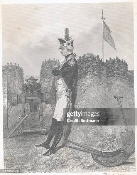 Alexander Hamilton as an Artillery Officer during the