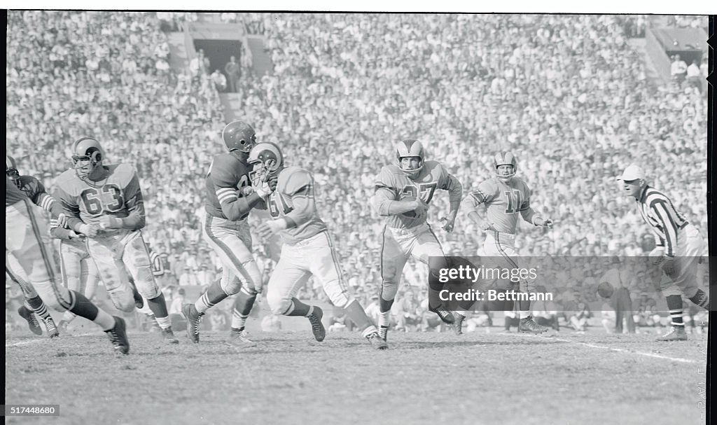 Football Players Competing in a Game