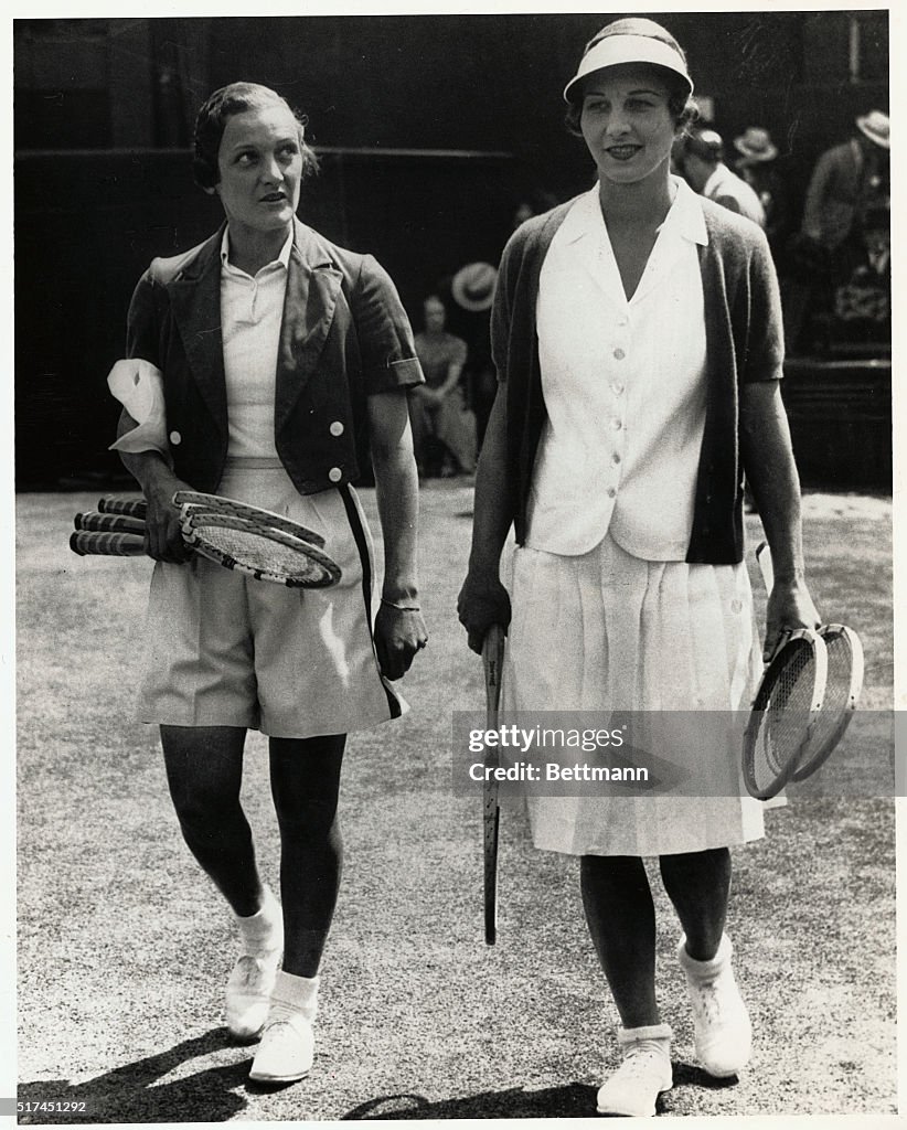 Helen Jacobs and Helen Mills Moody
