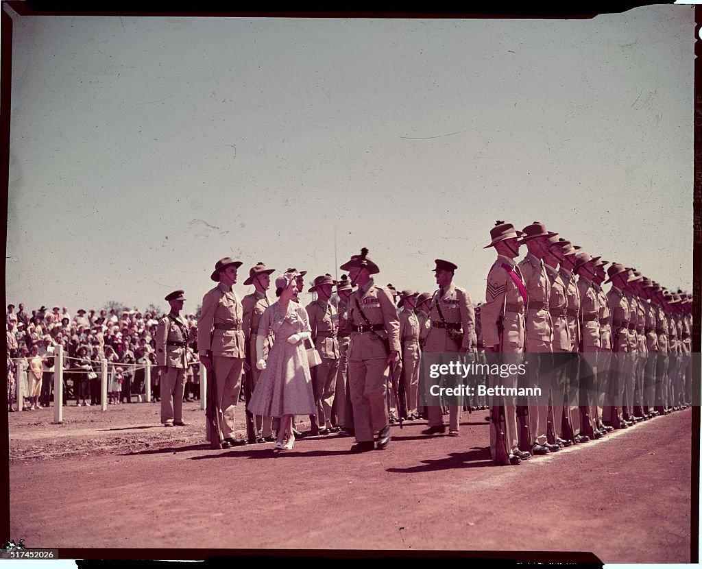 Princess Elizabeth Walking Through Soldier Formation