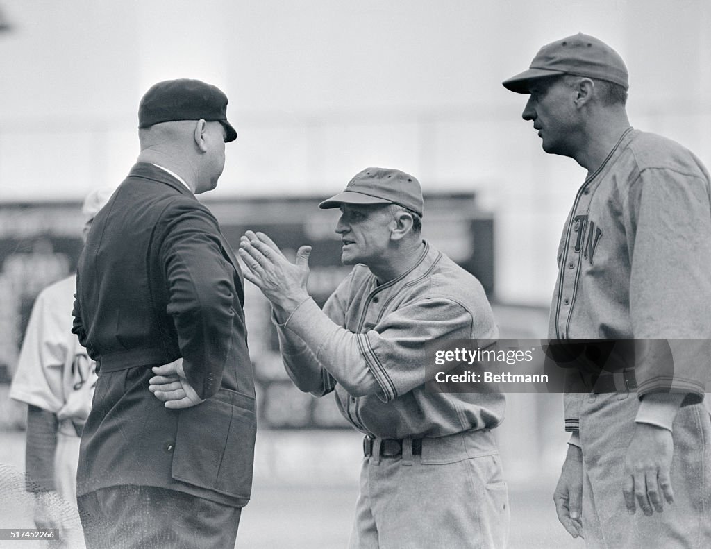 Manager Casey Stengel Arguing with Umpire
