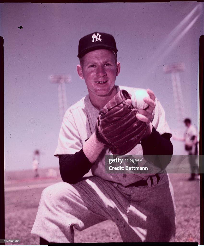 Portrait of Baseball Player Whitey Ford
