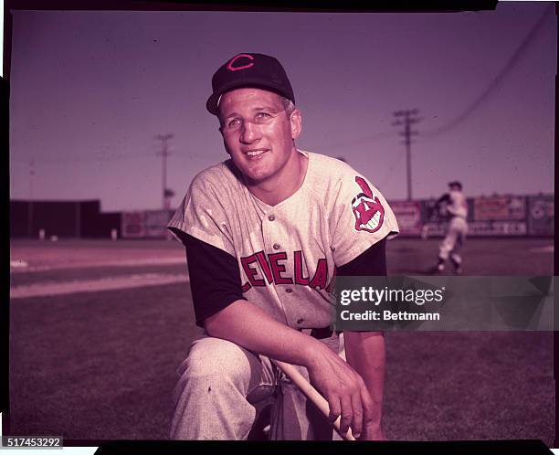 Al Rosen of the Cleveland Indians. UPI color slide.