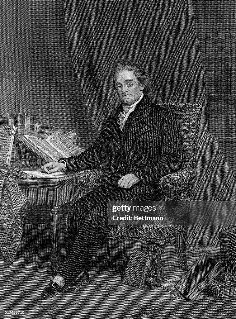 Engraving of Noah Webster by Chappel Johnson