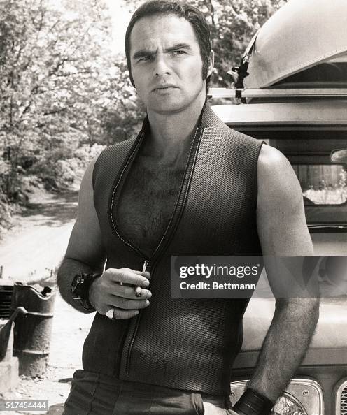 Actor Burt Reynolds by Truck in Deliverance Actor Burt Reynolds by Truck in Deliverance