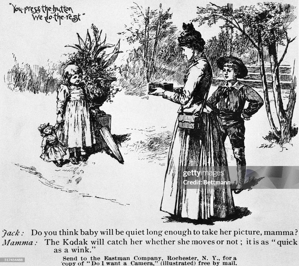 Kodak Camera Ad/Illustration/Ca 1880S