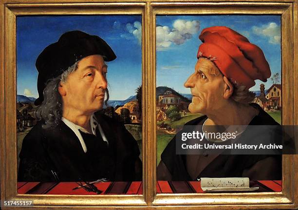 Portraits of Giuliano and Francesco da Sangallo by Piero di Cosimo, 1482 - 1485, Piero di Cosimo , also known as Piero di Lorenzo, was an Italian...