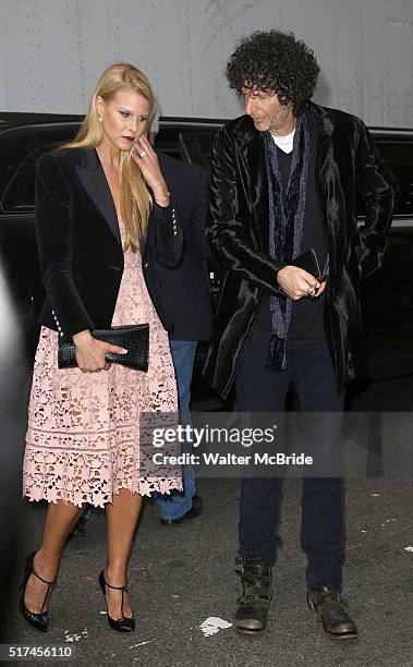 Howard Stern and Beth Stern attends the Broadway Opening Night Performance of 'Bright Star' at the Cort Theatre on March 24, 2016 in New York City.