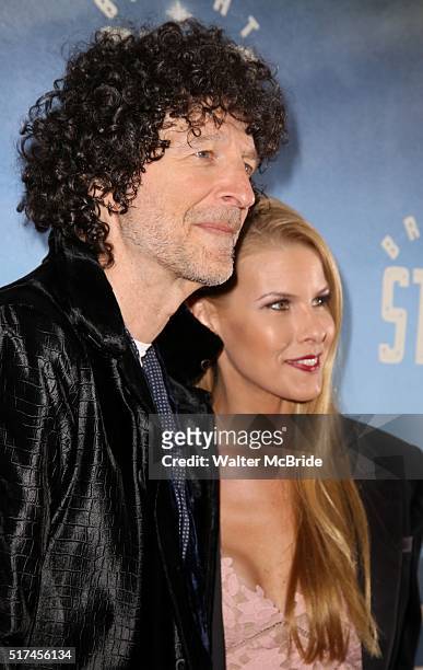 Howard Stern and Beth Stern attends the Broadway Opening Night Performance of 'Bright Star' at the Cort Theatre on March 24, 2016 in New York City.