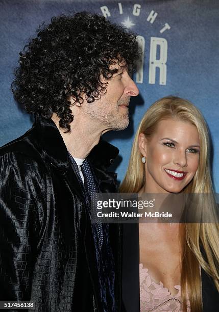 Howard Stern and Beth Stern attends the Broadway Opening Night Performance of 'Bright Star' at the Cort Theatre on March 24, 2016 in New York City.