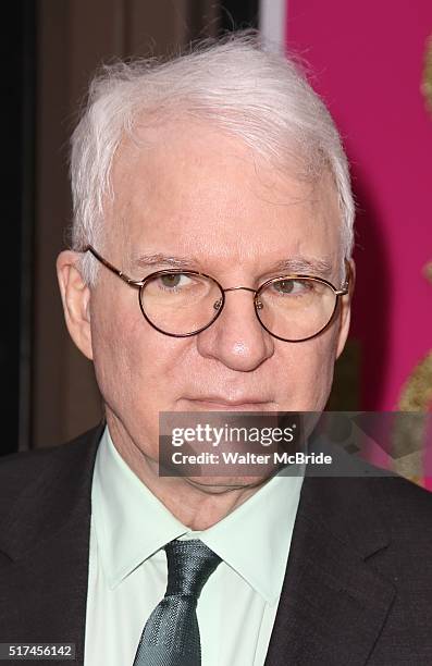 Steve Martin attends the Broadway Opening Night Performance of 'Bright Star' at the Cort Theatre on March 24, 2016 in New York City.