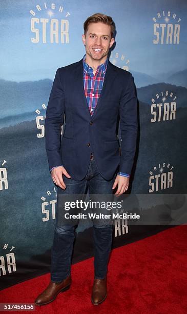 Hunter Ryan Herdlicka attends the Broadway Opening Night Performance of 'Bright Star' at the Cort Theatre on March 24, 2016 in New York City.