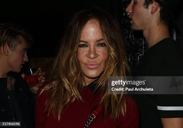 Choreographer / TV Personality Robin Antin attends the Perez Hilton birthday celebration at Blind Dragon on March 24, 2016 in West Hollywood,...