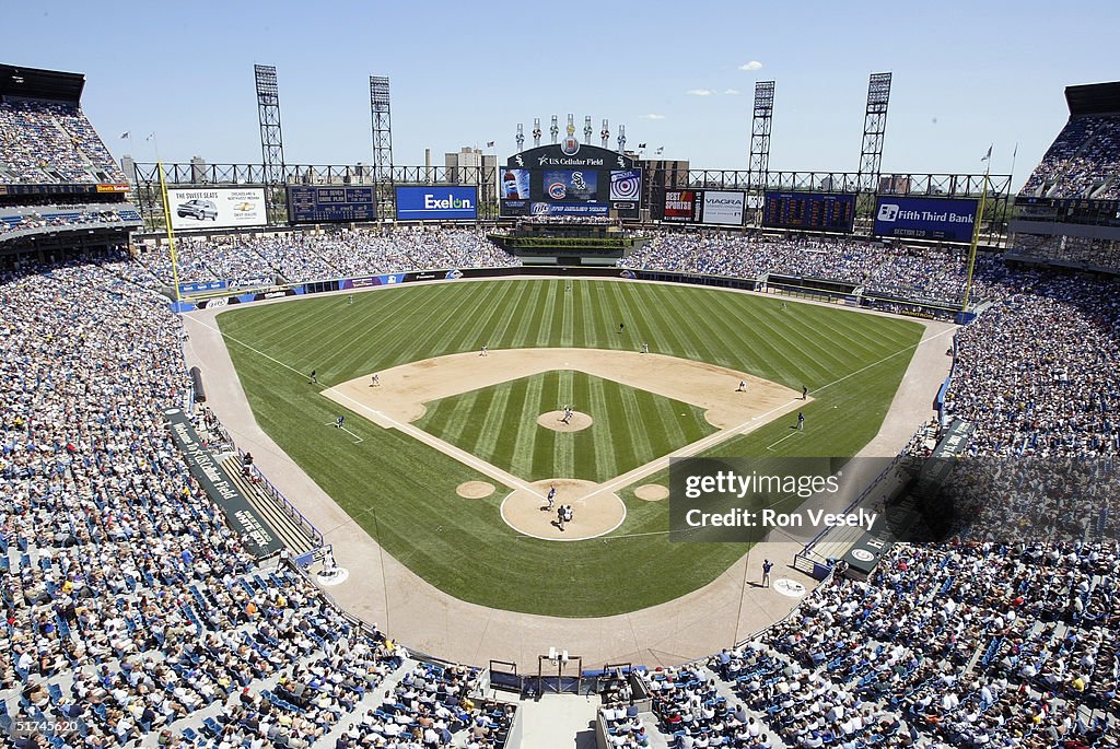 Us. Fields A general view of U.S. Cellular Field taken during a game on April ...