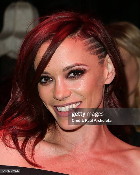 Singer Jessica Sutta attends the Perez Hilton birthday celebration at Blind Dragon on March 24, 2016 in West Hollywood, California.