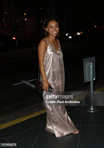 Actress / Model Karrueche Tran attends the Perez Hilton birthday celebration at Blind Dragon on March 24, 2016 in West Hollywood, California.