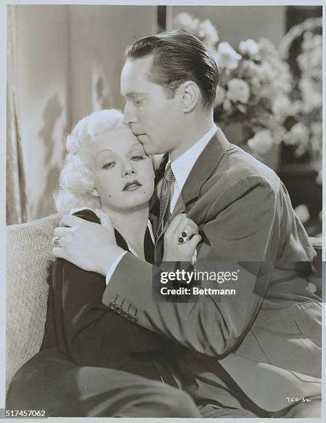 Jean Harlow and Franchot Tone starring in MGM's The Girl From Missouri, directed by Jack Conway.