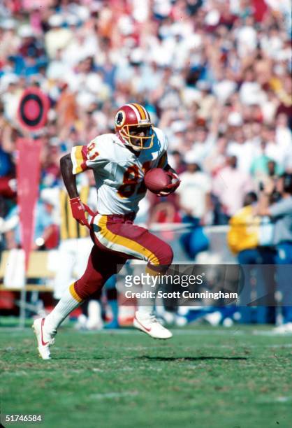 Wide receiver Art Monk of the Washington Redskins heads upfield in a 33 to 17 win over the Phoenix Cardinals on .