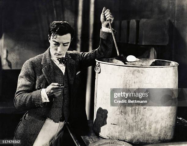 Buster Keaton is shown in a scene from The Navigator, directed by Donald Crisp for Metro-Goldwyn in September, 1924.
