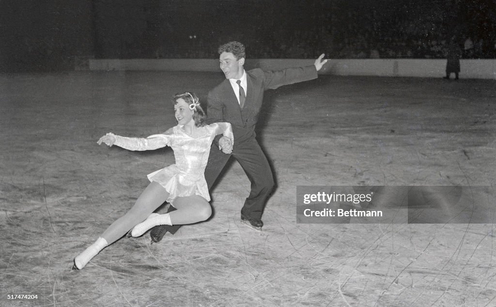 Elizabeth Schwarz and Kurt Oppelt Skating