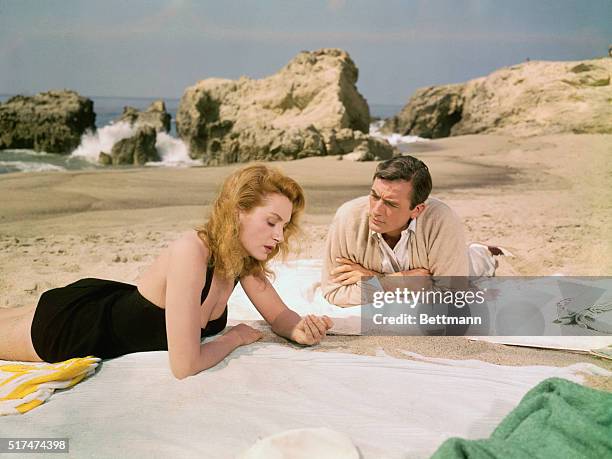 Gregory Peck and Deborah Kerr in Beloved Infidel, directed by Henry King.