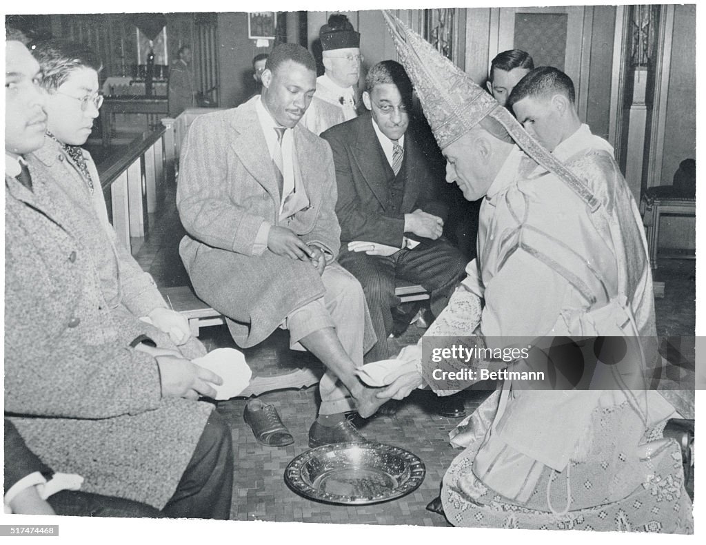 Richard Cushing Washing the Feet of Laymen