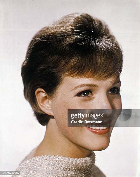 Julie Andrews, Lovely English musical comedy star of Broadway's My Fair Lady and camelot makes her motion picture debut in the title role of Walt...