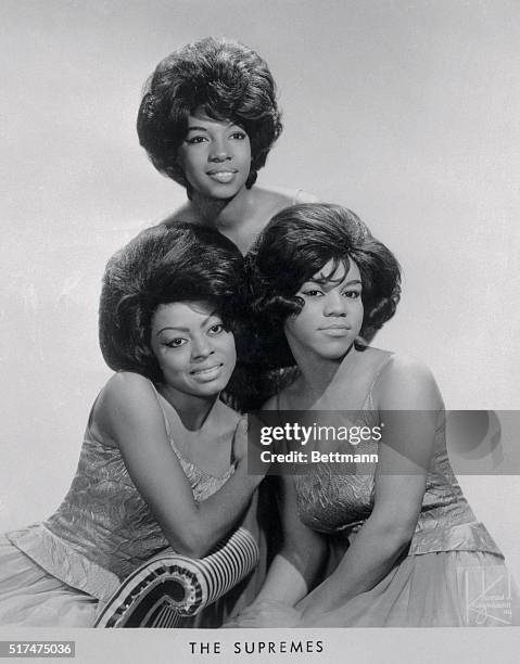 Portrait of The Supremes, circa 1965.