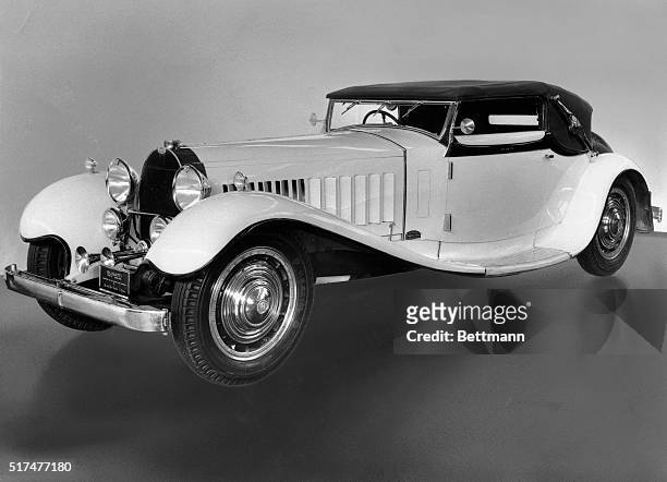 Picture shows a Bugatti Royale, Type 41 . Retouched, undated photo from the Henry Ford Museum.