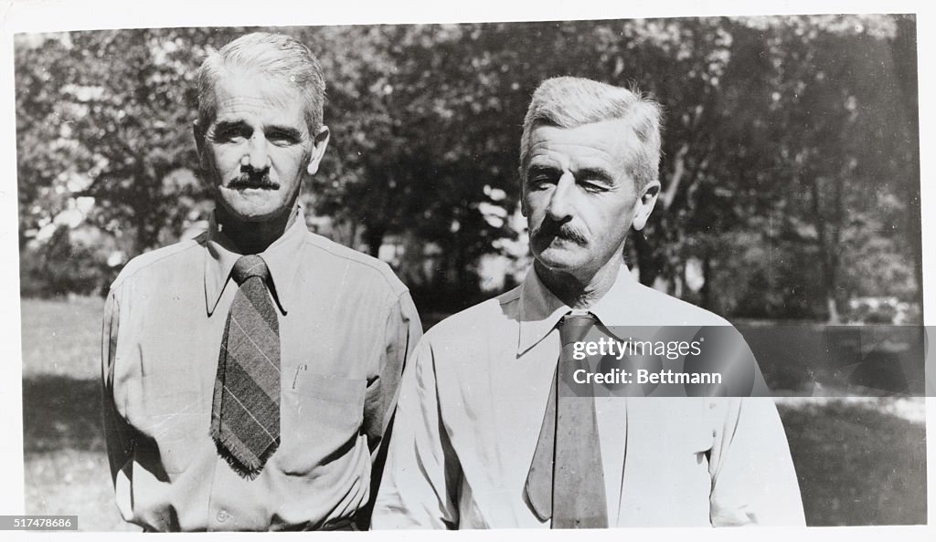 William and John Faulkner Posing Together