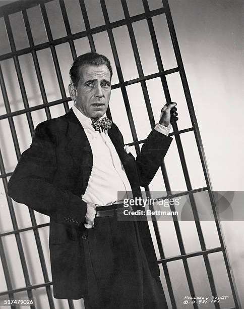 Humphrey Bogart as attorney Andrew Morton in the 1949 film noir Knock on Any Door.