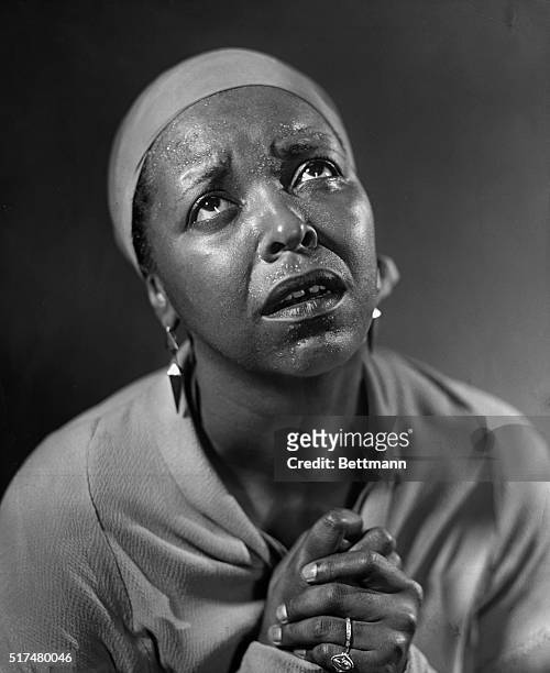Actress Ethel Waters performing in the Cotton Club Revue, in Stormy Weathers.