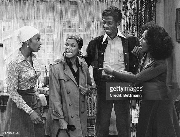 Thelma , J. J. And Willona argue about the safety of the child of Mrs. Gordon with her, in Part III of a four-part story on Good Times, Wednesday,...