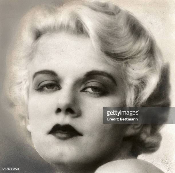 Publicity photo of Jean Harlow early in her career.