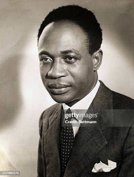 DR. KWAME NKRUMAH , PRIME MINISTER OF THE GOLD COAST.UNDATED PHOTOGRAPH