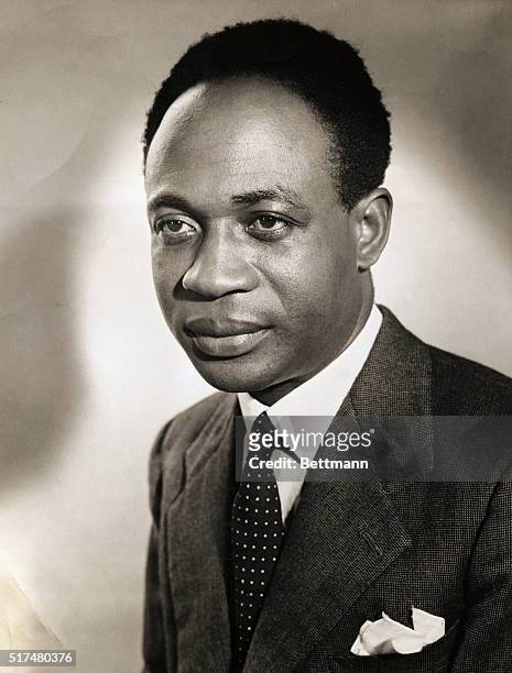 DR. KWAME NKRUMAH , PRIME MINISTER OF THE GOLD COAST.UNDATED PHOTOGRAPH