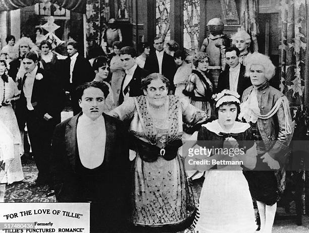 Charlie Chaplin, Mabel Normand and Marie Dressler in "Tille's Punctured Romance," directed by Mack Sennett for Keystone in 1914.
