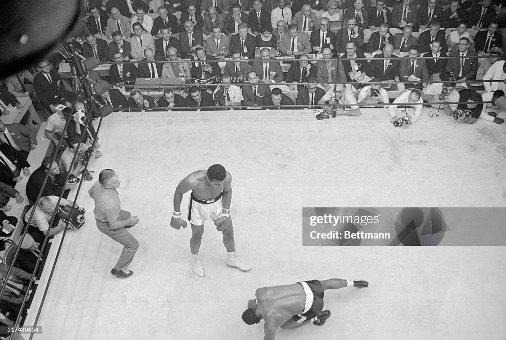 Floyd Patterson Falling to the Canvas